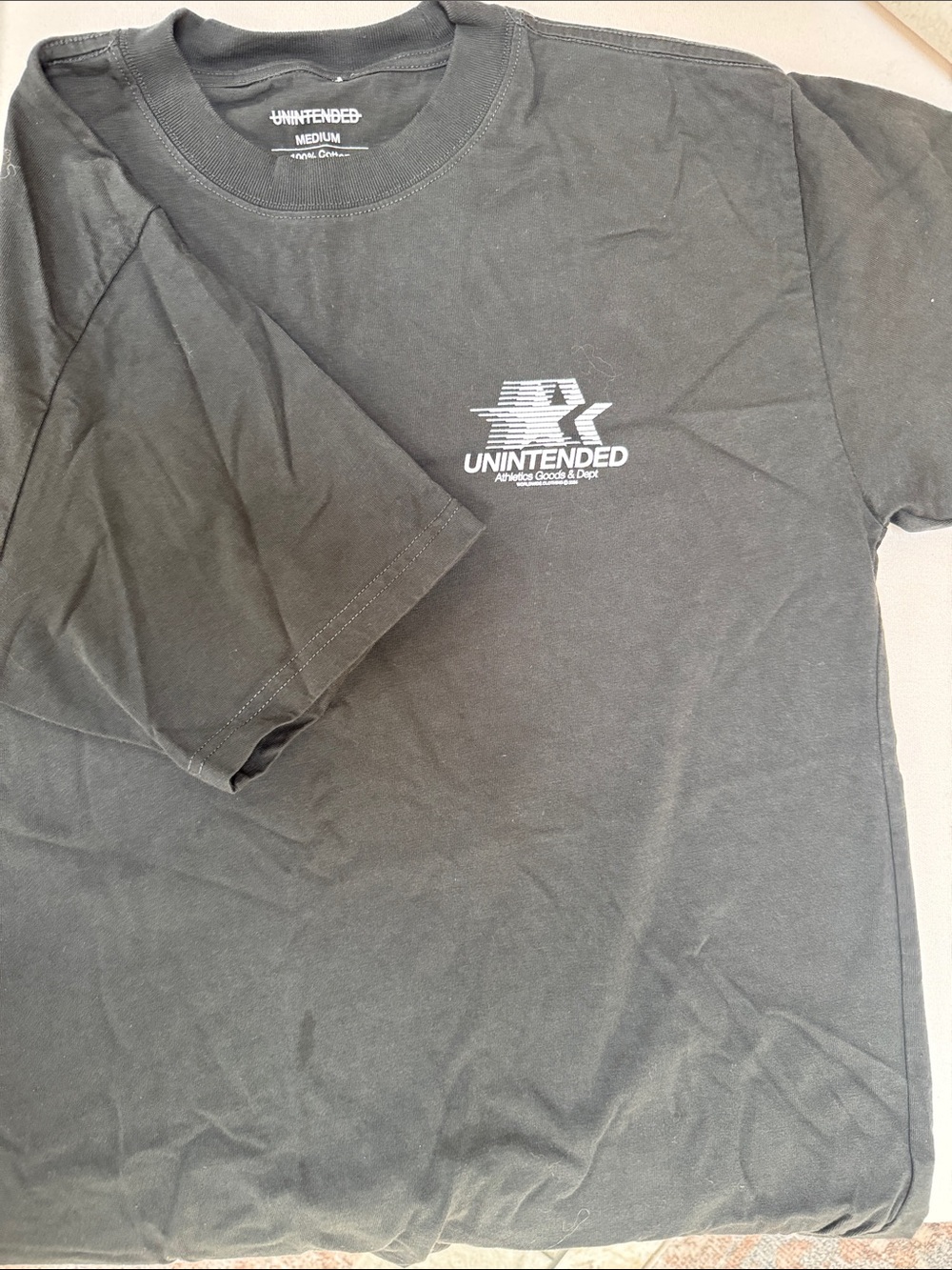 Unintended Men's Black Logo Short Sleeve Tee